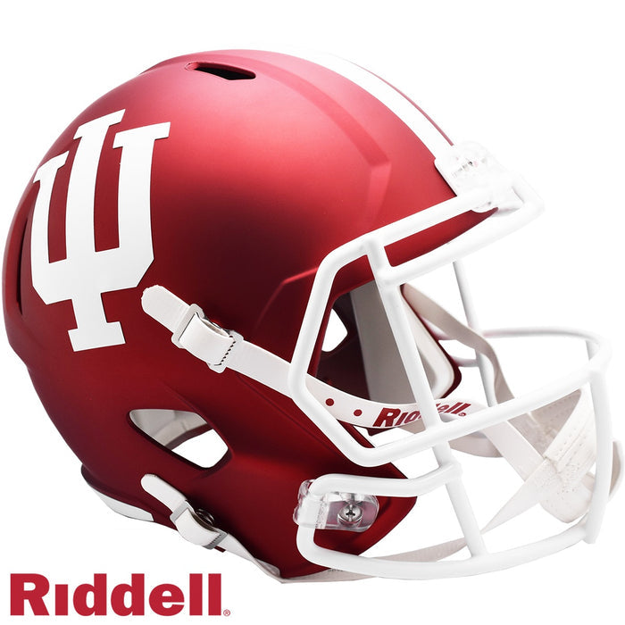 Indiana Hoosiers Helmet Riddell Replica Full Size Speed Style Crimson-0