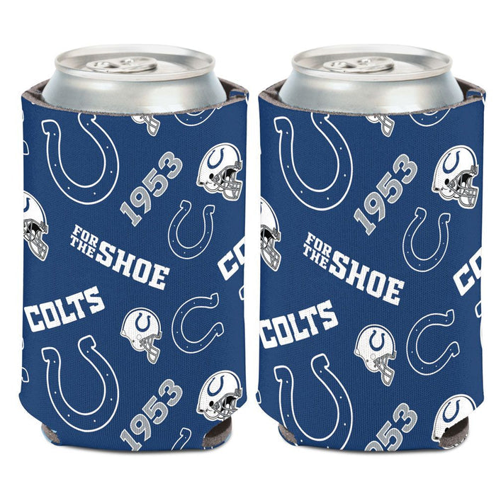 Indianapolis Colts Can Cooler Scatterprint Design-0