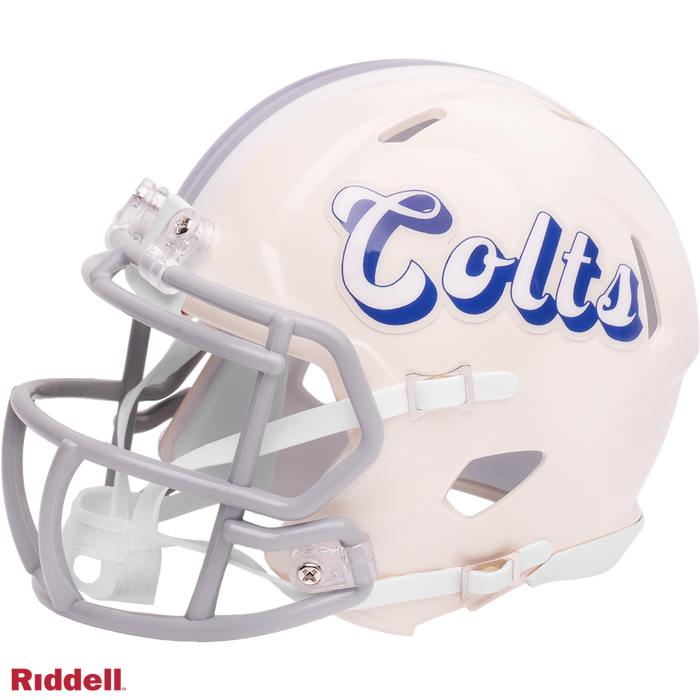 Indianapolis Colts Helmet Riddell Replica Mini Speed Style Retro Collection-2