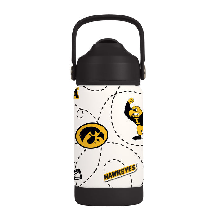 Iowa Hawkeyes Kids Bottle 12oz Stainless Steel Mascot-0