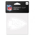 Kansas City Chiefs Decal 4x4 Perfect Cut White-0