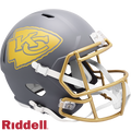 Kansas City Chiefs Helmet Riddell Replica Full Size Speed Style Slate Alternate-0