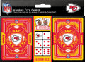 Kansas City Chiefs Playing Cards and Dice Set-0