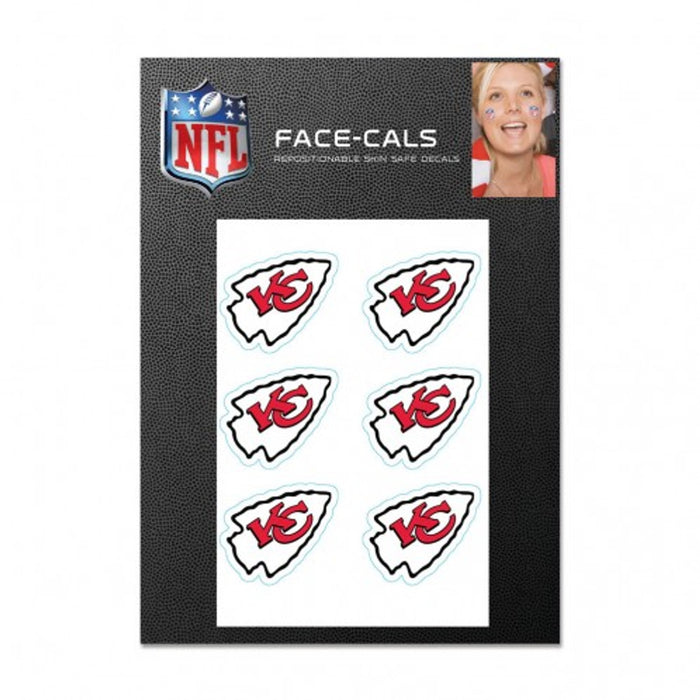 Kansas City Chiefs Tattoo Face Cals-0