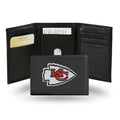 Kansas City Chiefs Wallet Trifold Leather Embroidered-0