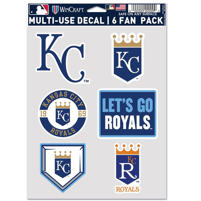 Kansas City Royals Decal Multi Use Fan 6 Pack-0