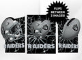 Las Vegas Raiders 3D Art Print 12x16 Lightning Flip-0