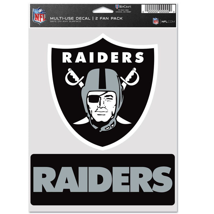 Las Vegas Raiders Decal Multi Use Fan 2 Pack-0