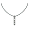 Las Vegas Raiders Necklace Silver Bar-0
