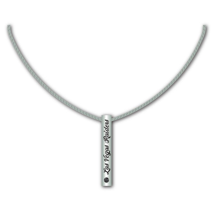 Las Vegas Raiders Necklace Silver Bar-0
