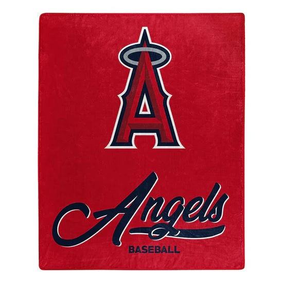 Los Angeles Angels Blanket 50x60 Raschel Signature Design-0