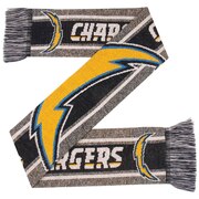 Los Angeles Chargers Scarf Big Logo Wordmark Gray-0