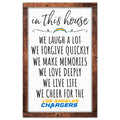 Los Angeles Chargers Sign 11x17 Wood In This House-0