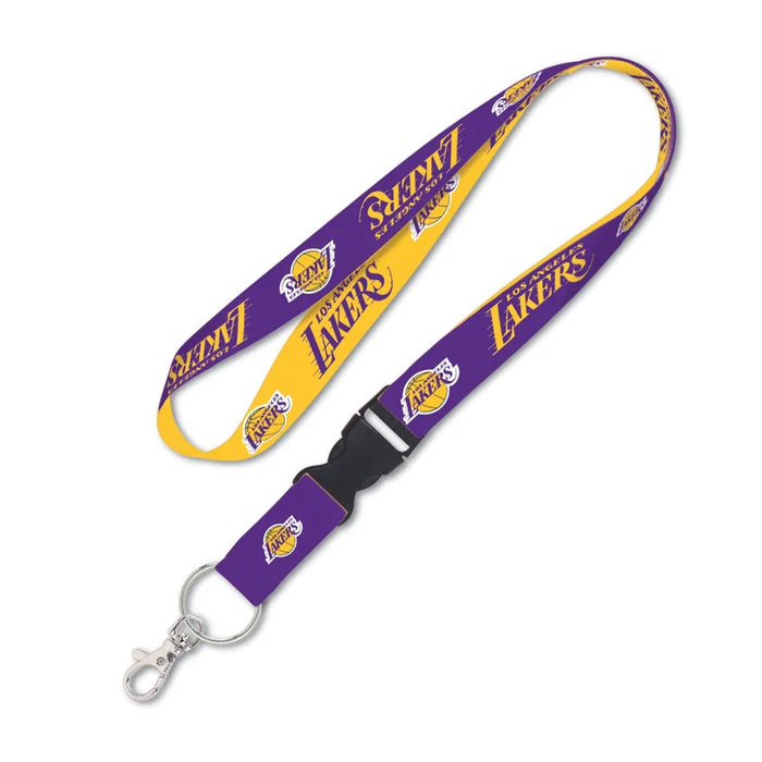 Los Angeles Lakers Lanyard with Detachable Buckle Two Color-0