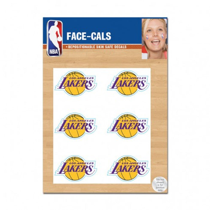 Los Angeles Lakers Tattoo Face Cals-0