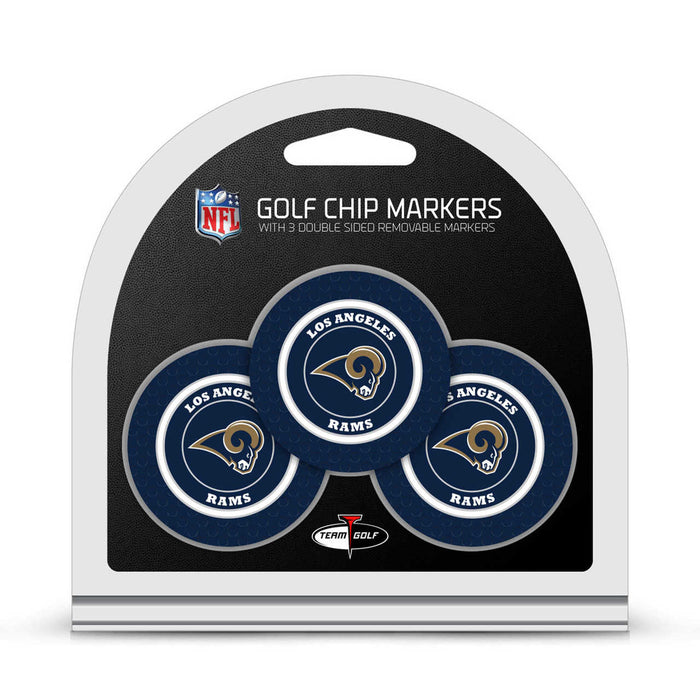 Los Angeles Rams Golf Chip with Marker 3 Pack-0