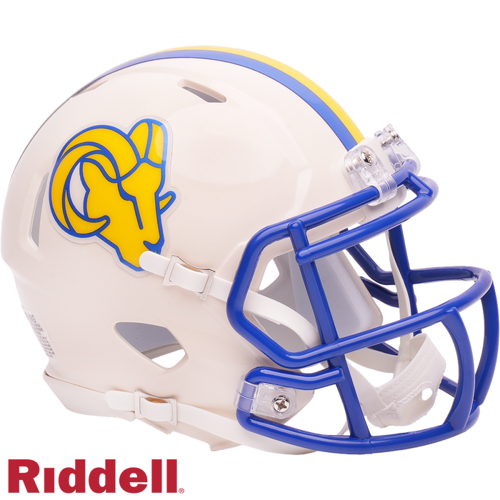 Los Angeles Rams Helmet Riddell Replica Full Size Speed Style Retro Collection-0
