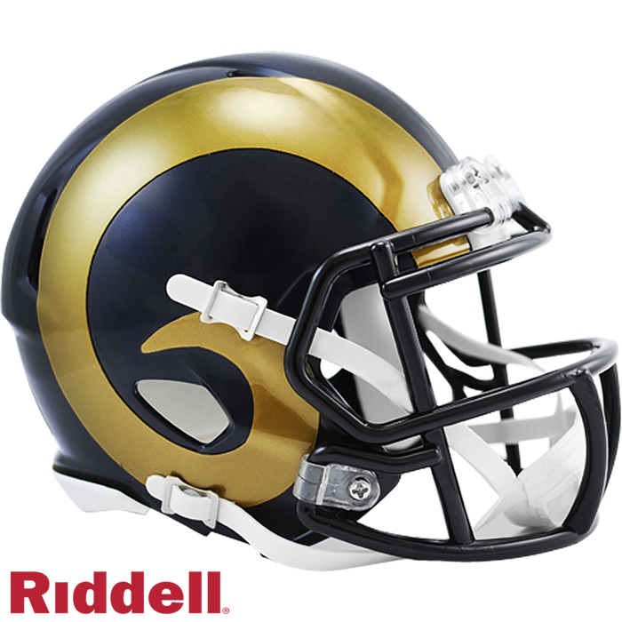 Los Angeles Rams Helmet Riddell Replica Mini Speed Style 2000-2016 T/B-0