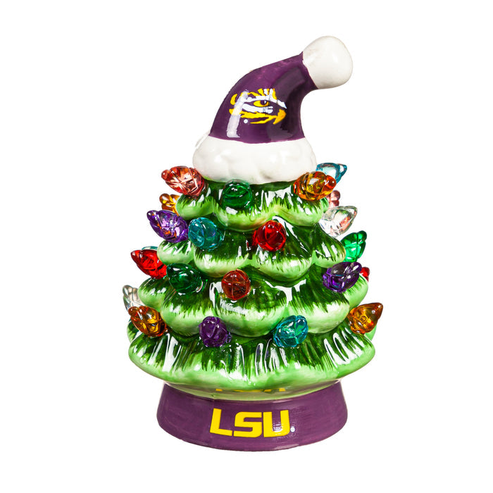 LSU Tigers Christmas Tree 4 Inch LED Tabletop-0