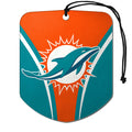 Miami Dolphins Air Freshener Shield Design 2 Pack-0
