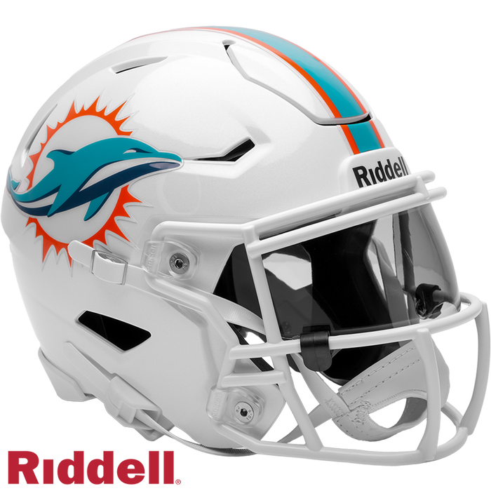 Miami Dolphins Helmet Riddell Replica Mid-Size MIDI SpeedFlex Style-0