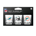 Miami Dolphins Shot Glass Set 3 Pack-0