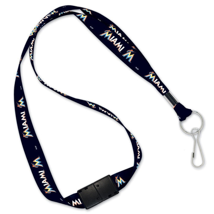 Miami Marlins Lanyard with Detachable Buckle-0