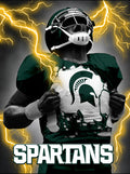 Michigan State Spartans 3D Art Print 12x16 Super Player-0