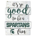 Michigan State Spartans Sign 11x14 Wood Good To Be A Fan-0