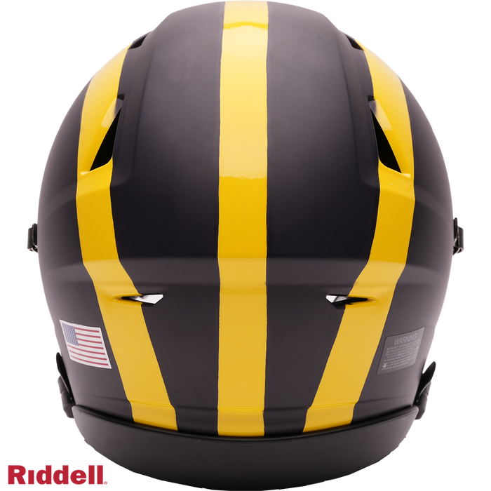 Michigan Wolverines Helmet Riddell Replica Mid-Size MIDI SpeedFlex Style-1