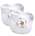 Minnesota Vikings Baby Bib 2 Pack-0