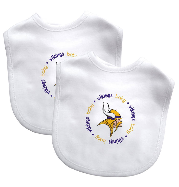 Minnesota Vikings Baby Bib 2 Pack-0