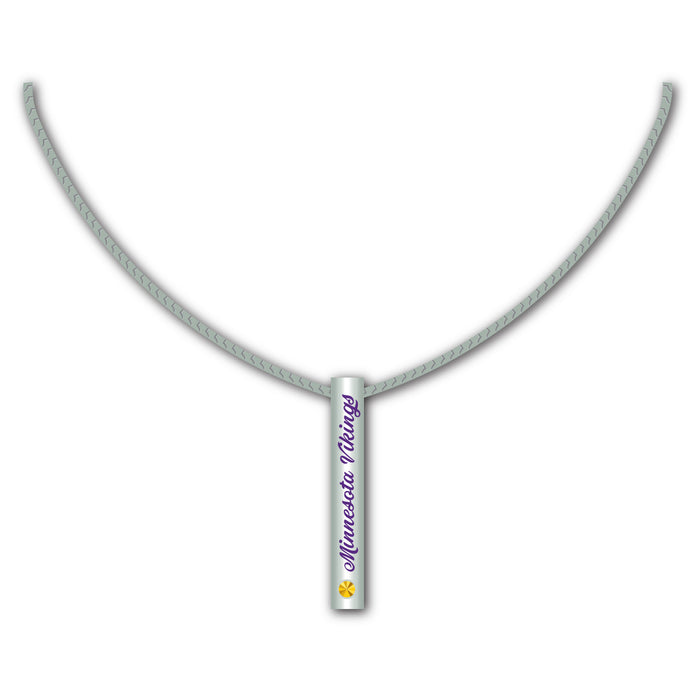 Minnesota Vikings Necklace Silver Bar-0