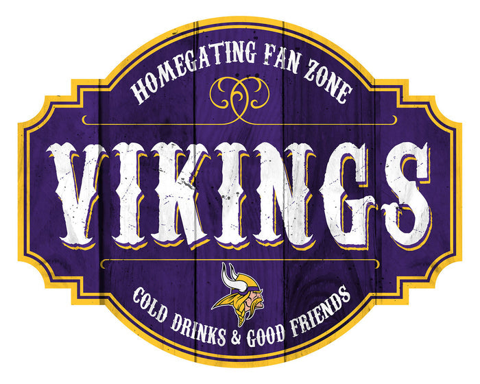 Minnesota Vikings Sign Wood 12 Inch Homegating Tavern-0
