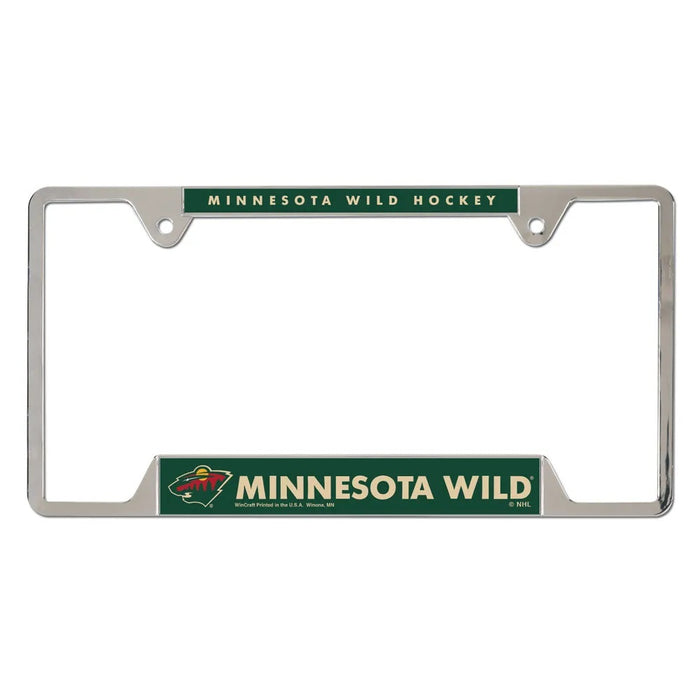 Minnesota Wild License Plate Frame Metal-0