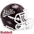 Mississippi State Bulldogs Helmet Riddell Replica Mini Speed Style Script-0