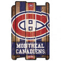 Montreal Canadiens Sign 11x17 Wood Fence Style-0