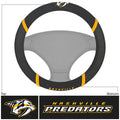 Nashville Predators Steering Wheel Cover Mesh/Stitched-0