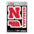 Nebraska Cornhuskers Decal Die Cut Team 3 Pack-0