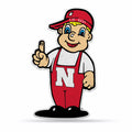 Nebraska Cornhuskers Pennant Shape Cut Mascot Design-0