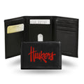 Nebraska Cornhuskers Wallet Trifold Leather Embroidered-0