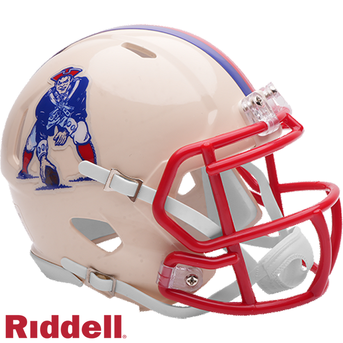 New England Patriots Helmet Riddell Replica Mini Speed Style Retro Collection-2