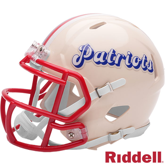 New England Patriots Helmet Riddell Replica Mini Speed Style Retro Collection-3