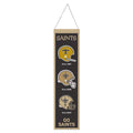 New Orleans Saints Banner Wool 8x32 Heritage Evolution Design-0