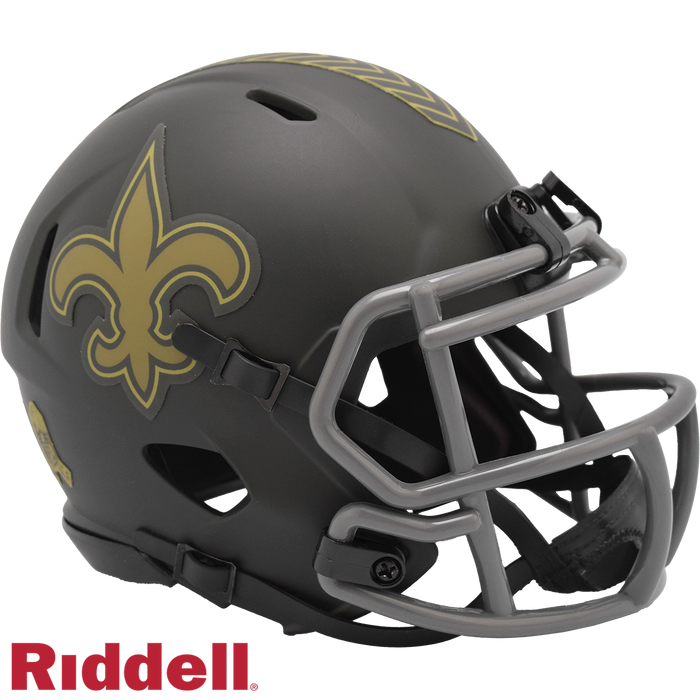 New Orleans Saints Helmet Riddell Replica Mini Speed Style Salute To Service 2025-0