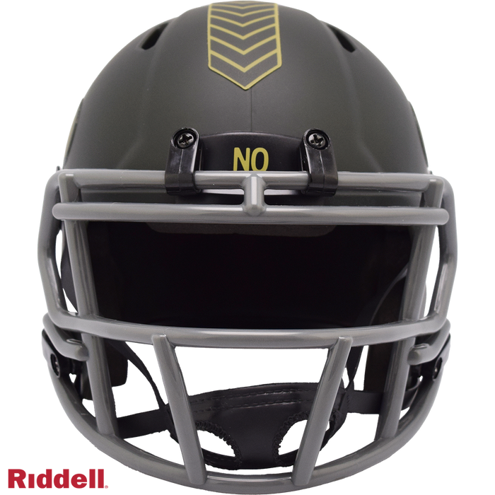 New Orleans Saints Helmet Riddell Replica Mini Speed Style Salute To Service 2025-1