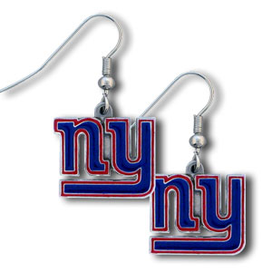 New York Giants Earrings Dangle Style-0