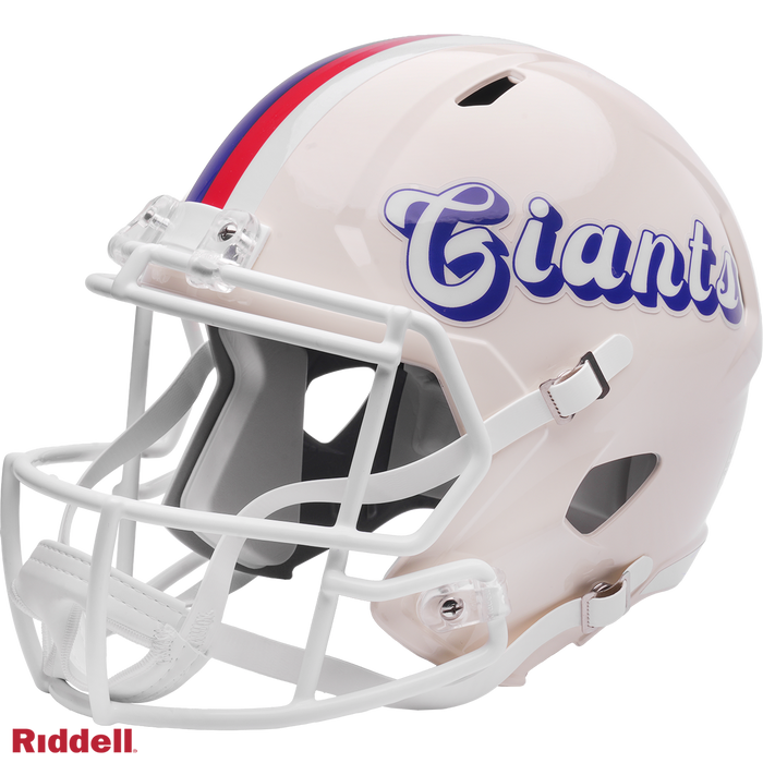New York Giants Helmet Riddell Replica Full Size Speed Style Retro Collection-3
