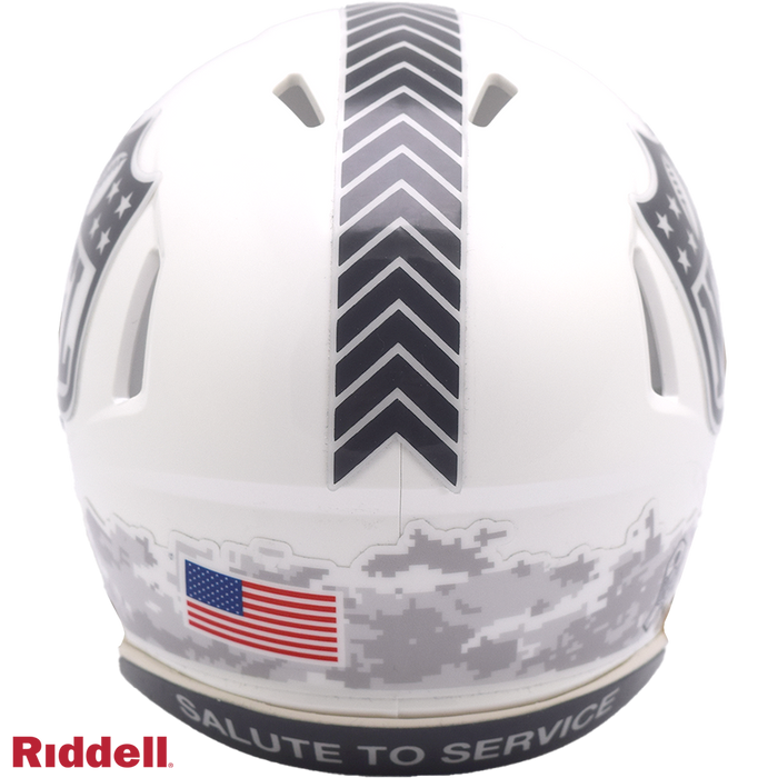 New York Giants Helmet Riddell Replica Mini Speed Style Salute To Service 2024-2
