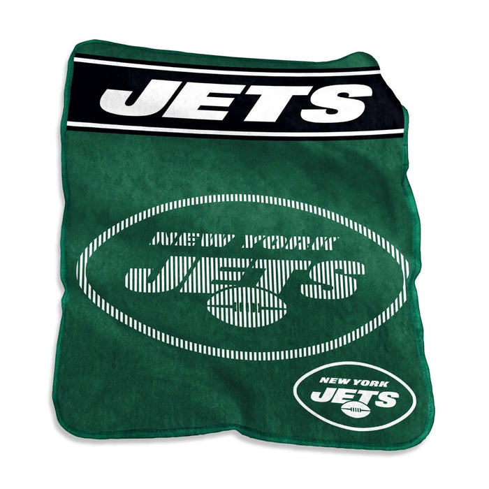 New York Jets Blanket 60x80 Raschel Throw-0